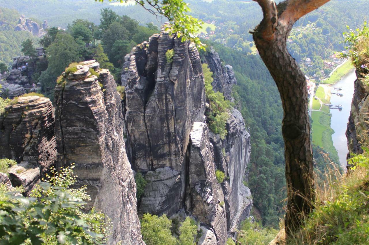 Pension Zaukeneck Bad Schandau Exteriör bild